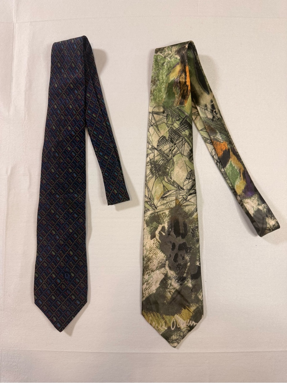 Yves Saint Laurent & Christian Dior Silk Tie